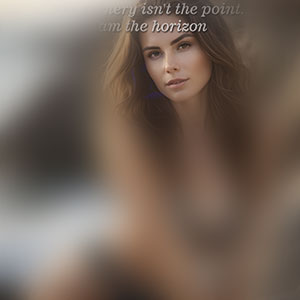 The scenery isn't the point…